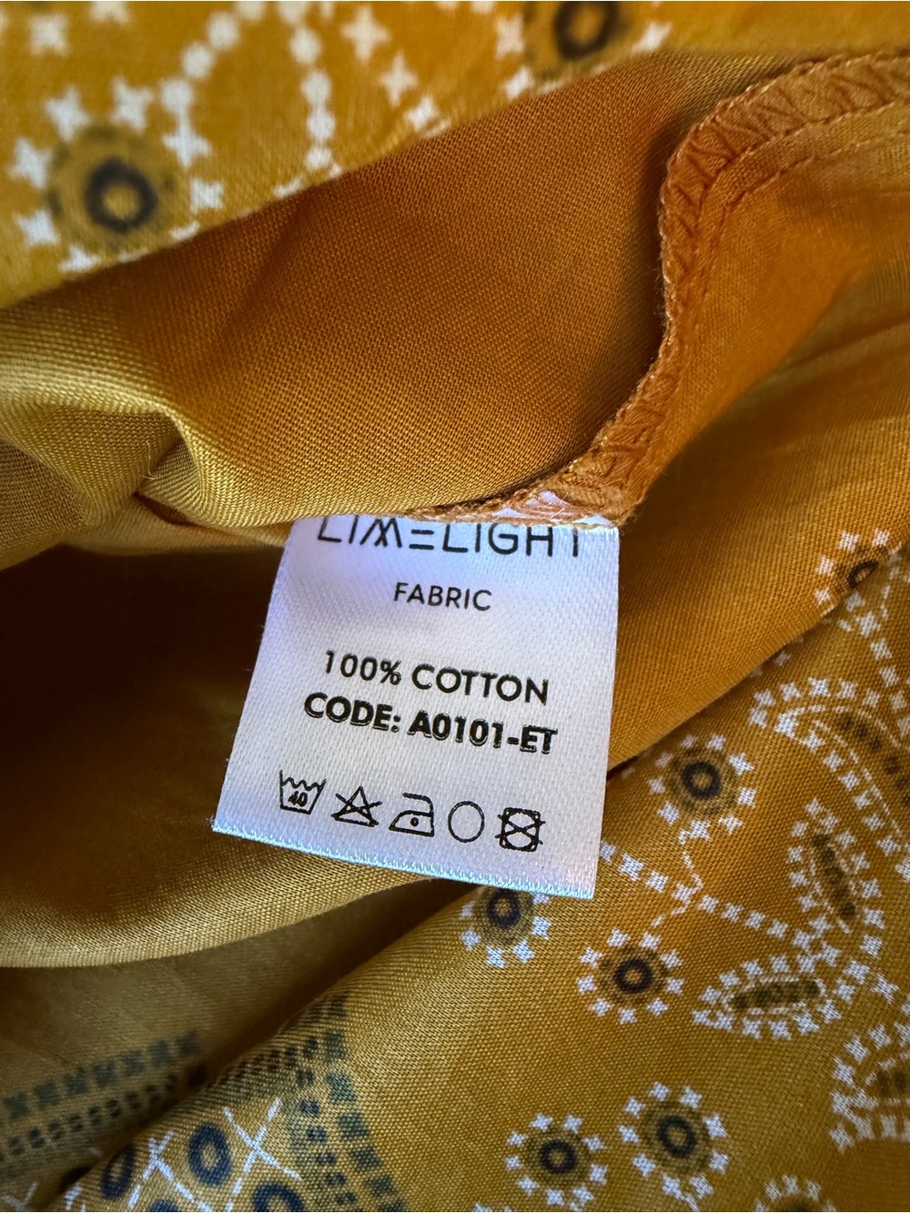 Lightweight Summer Mustard Yellow Kurta w/Tassel & Mirror Accent / Tunic / Lawn - Picture 5 of 10